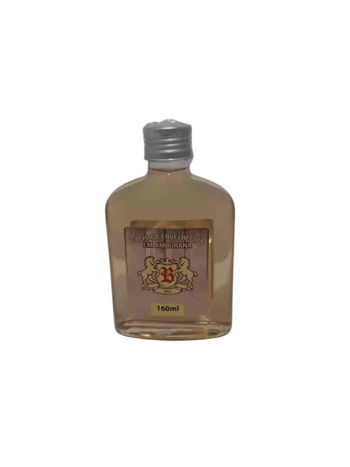 Porto das Flores - Cachaça envelhecida em barris de Amburana, com 160ml.