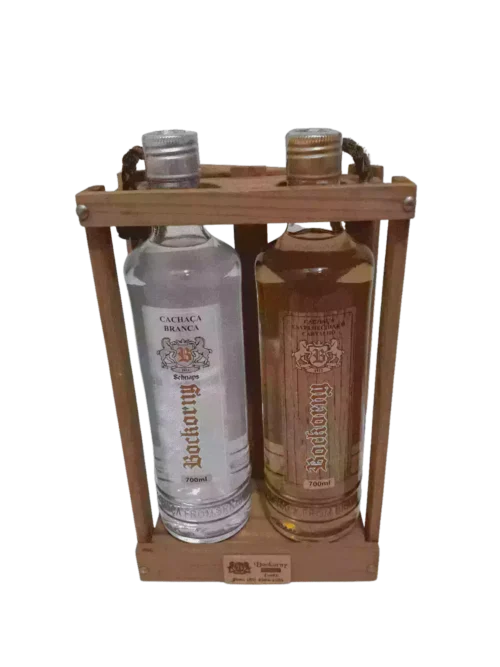 Porto das Flores - Conjunto de cachaça 700ml envelhecida em Carvalho