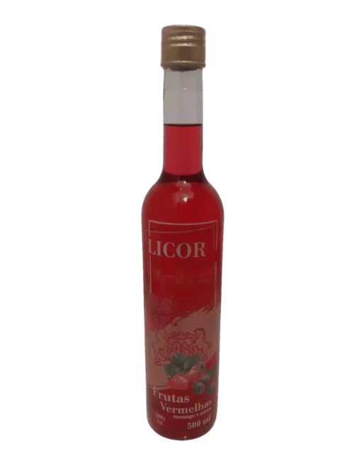 Porto das Flores - Licor Artesanal Bockorny de frutas vermelhas 500 ml.